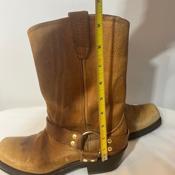 Durango Boots RD592 Western Cowboy Brown Leather Riding Harness Mid Calf 7M - Picture 7 of 9